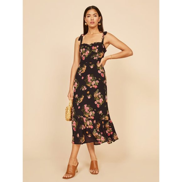 Reformation Dresses & Skirts - Reformation Nikita Floral Print Midi Dress in Carmelina Size 8